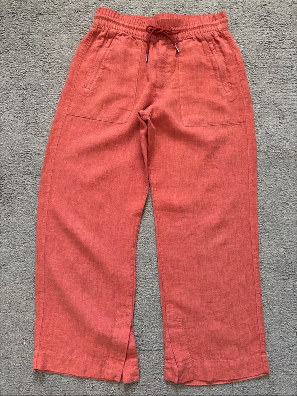 Athleta Retreat Linen High Rise Wide Leg Pant